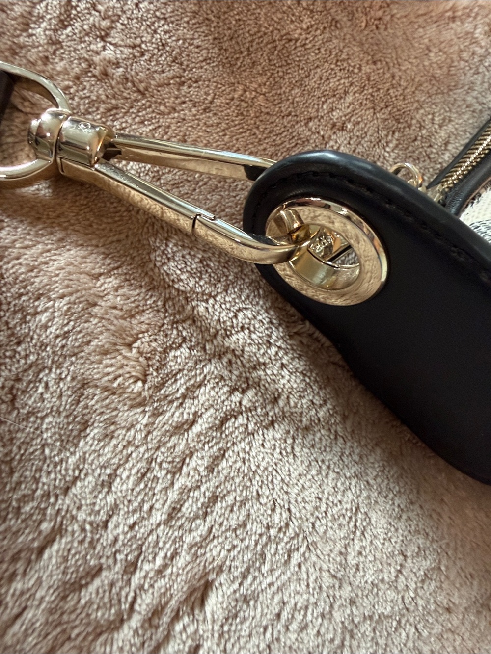 kate spade Cream and Gray Patterned Crossbody with Black Strap - Picture 8 of 11